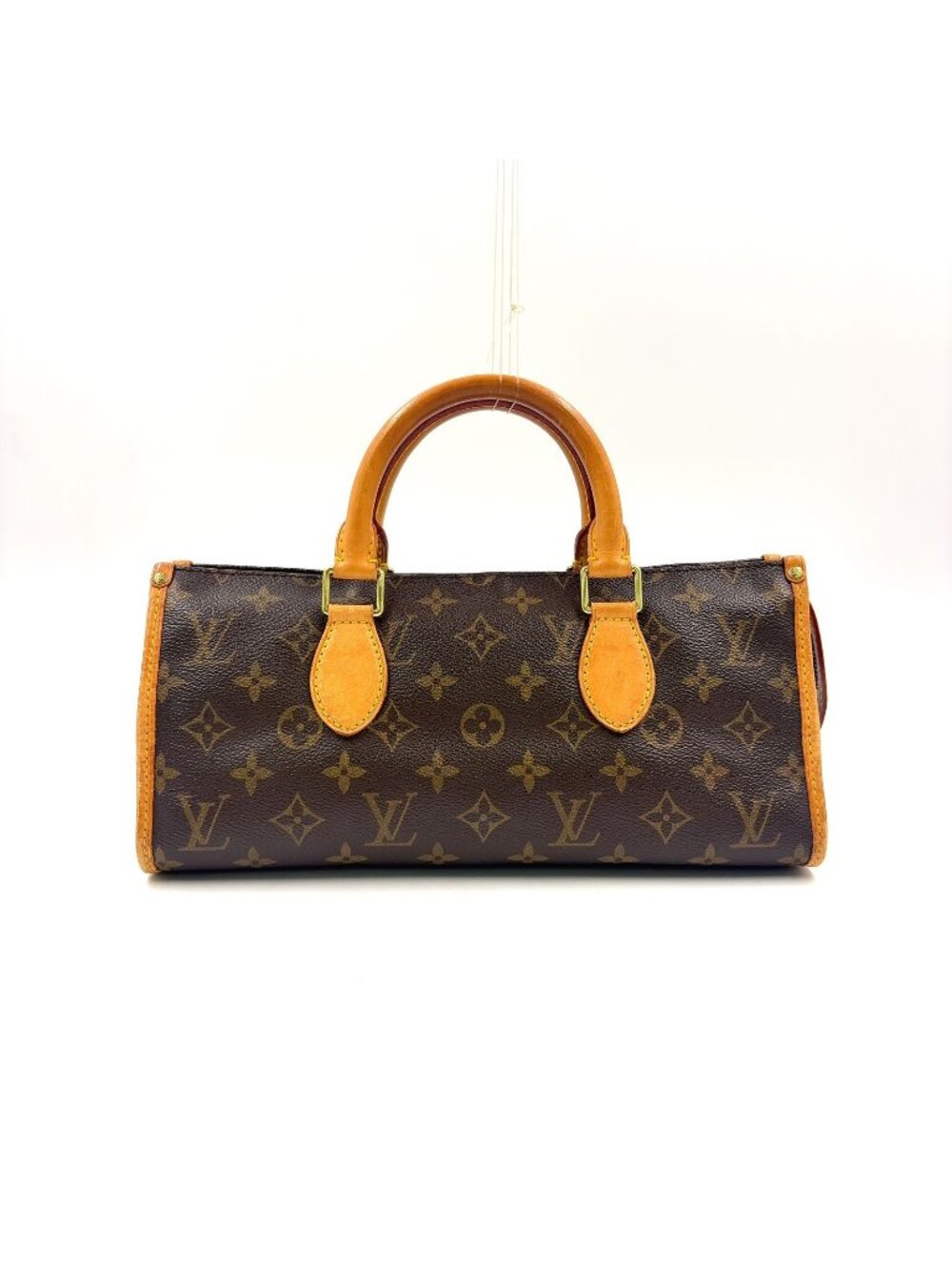 Louis Vuitton Popincourt Monogram Leather Brown Handbag Gold